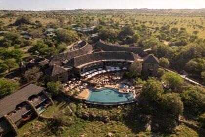 Aerial View of Four Seasons Safari Lodge Serengeti Tanzania